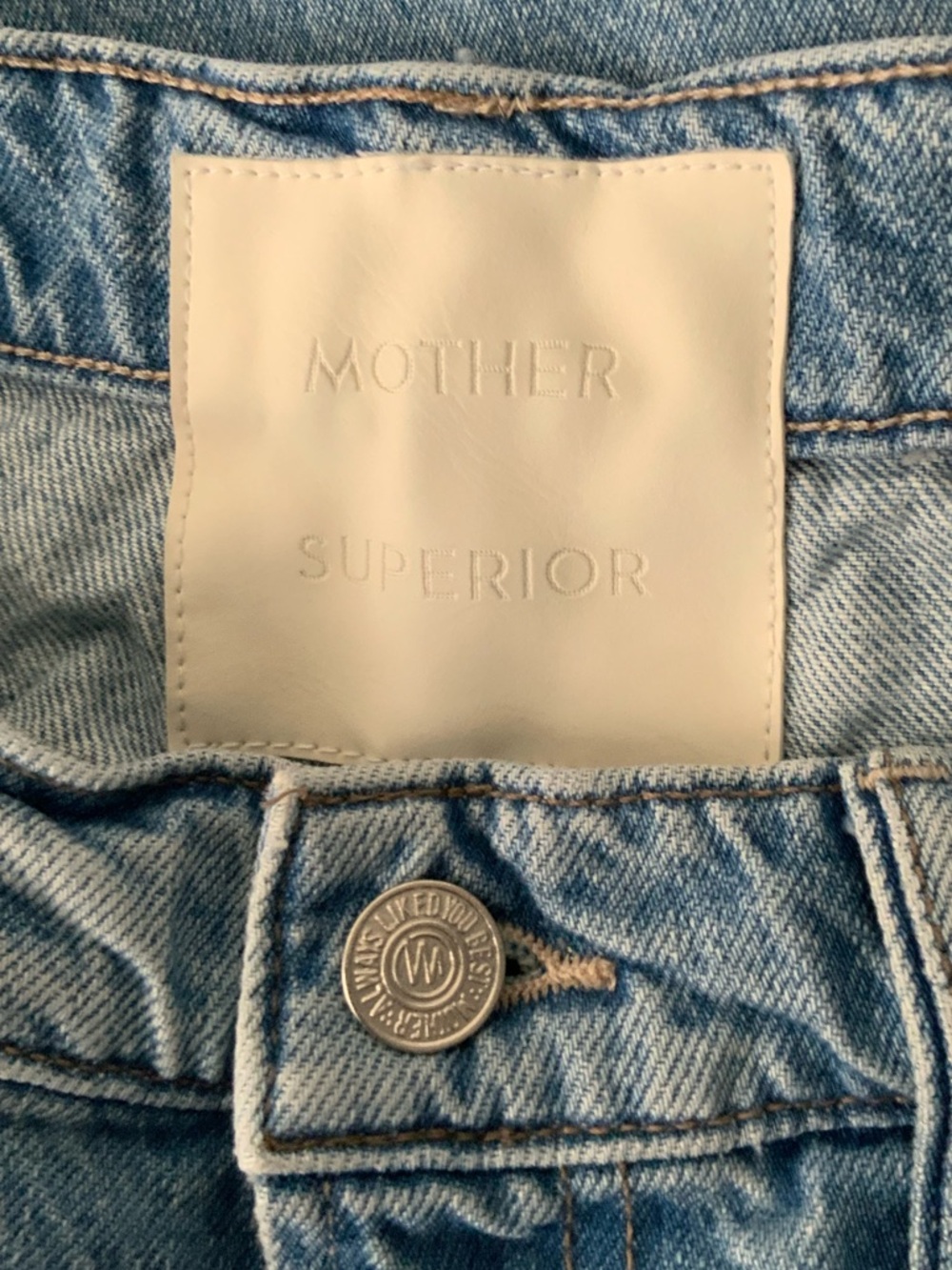 MOTHER SUPERIOR Jeans Half-Pipe Ankle This Is How I Roll Blue Size 29 - Picture 8 of 14